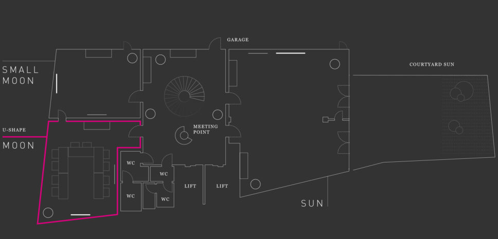 MOON Floor plan Hotel Josef